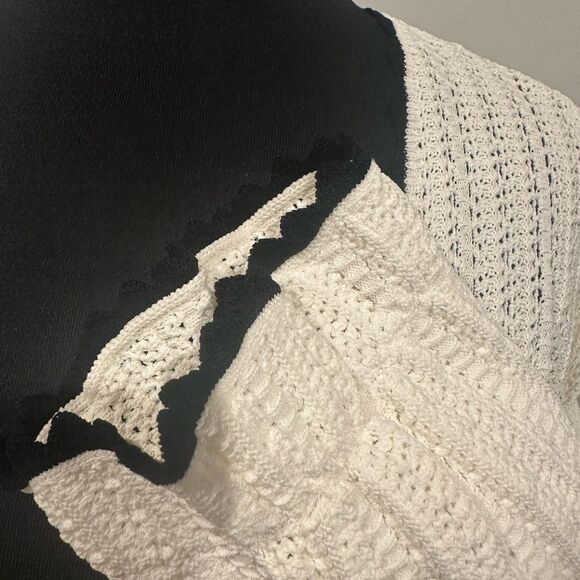 NWT Maje Scallop-Trimmed Knitted Dress size 3 Large - Picture 7 of 9